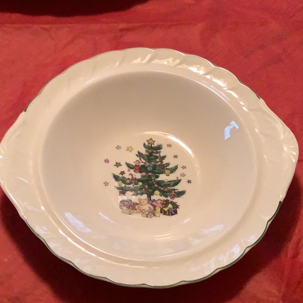 Vintage Happy Holidays by NIKKO Serving Bowl